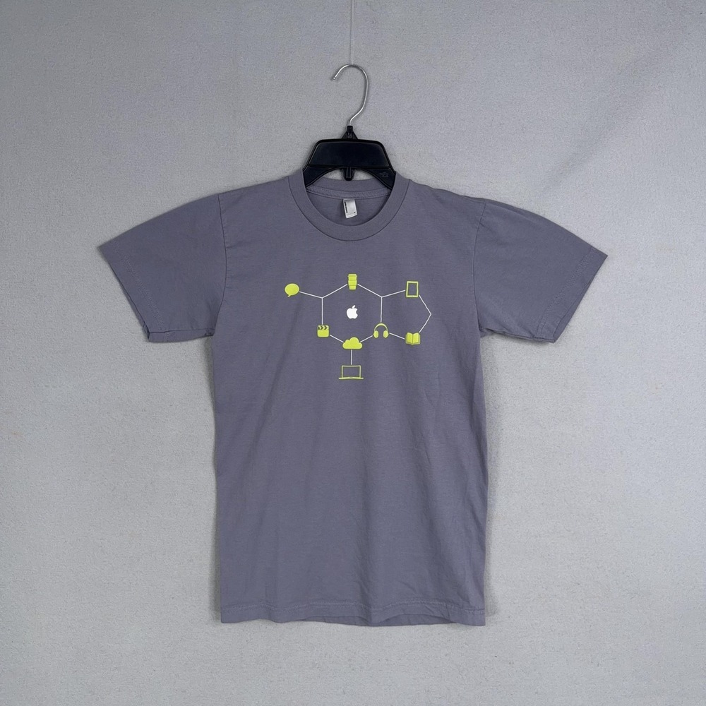 Apple Campus Rep American Apparel Shirt Mens Small Gray Graphic Tee College